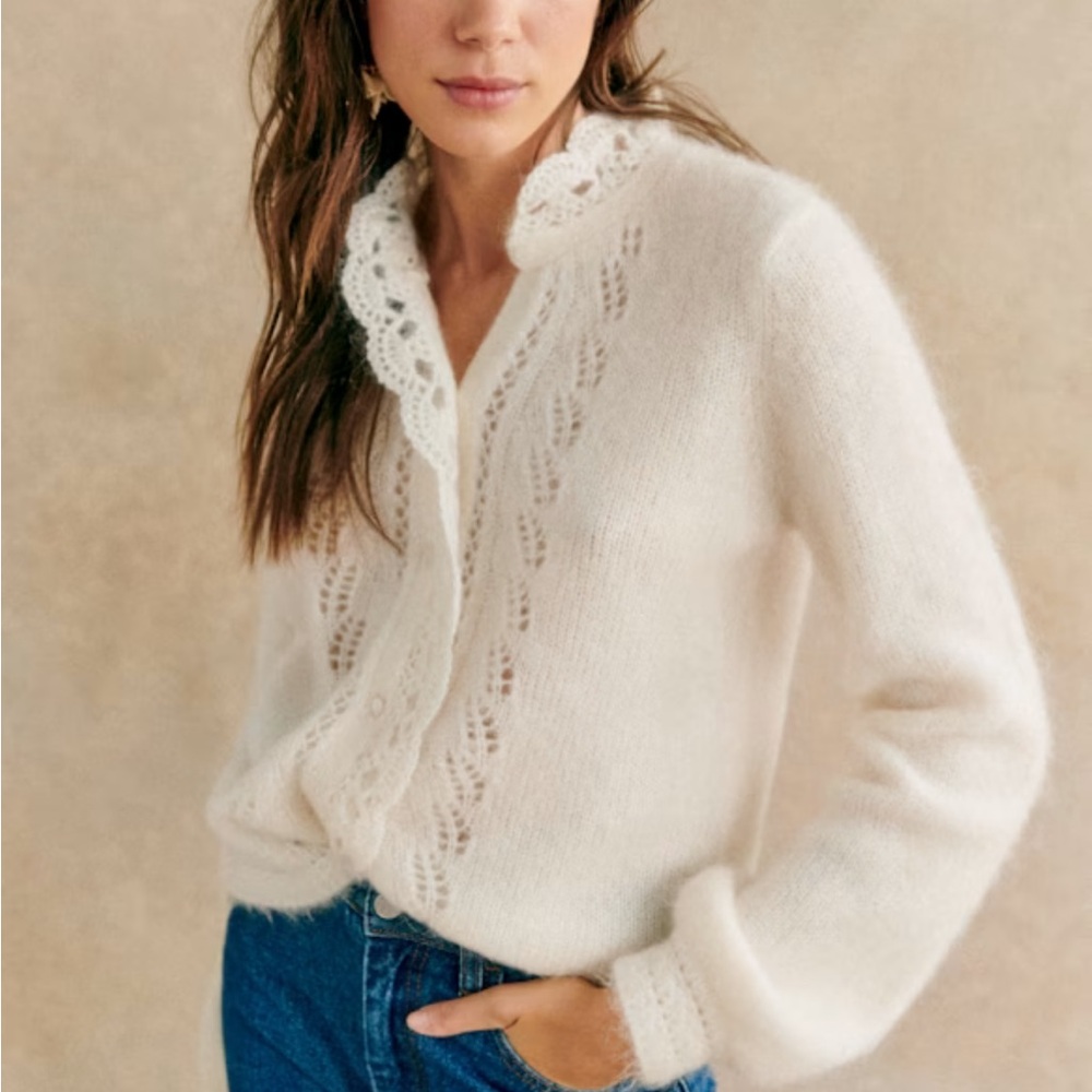 sezane angie cardigan size xs